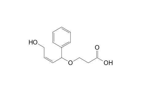3-[(Z)-4-hydroxy-1-phenyl-but-2-enoxy]propanoic acid