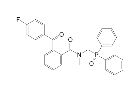 N-Diphenylphosphinoylmethyl-N-methyl-2-(4-fluorobenzoyl)benzamide