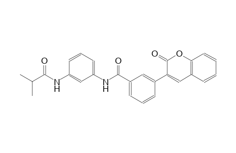 N-[3-(isobutyrylamino)phenyl]-3-(2-oxo-2H-chromen-3-yl)benzamide
