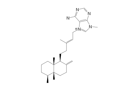 [7-[(E)-5-[(1S,4aR,5S,8aR)-4a,5,8a-trimethyl-2-methylene-decalin-1-yl]-3-methyl-pent-2-enyl]-9-methyl-purin-9-ium-6-yl]amine