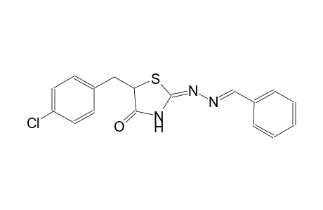 benzaldehyde, [(2E)-5-[(4-chlorophenyl)methyl]-4-oxothiazolidinylidene]hydrazone