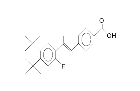 1-(4-Carboxy-phenyl)-trans-2-(6-fluoro-1,1,4,4-tetramethyl-tetralin-7-yl)-propene