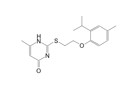 2-{[2-(2-isopropyl-4-methylphenoxy)ethyl]sulfanyl}-6-methyl-4(1H)-pyrimidinone