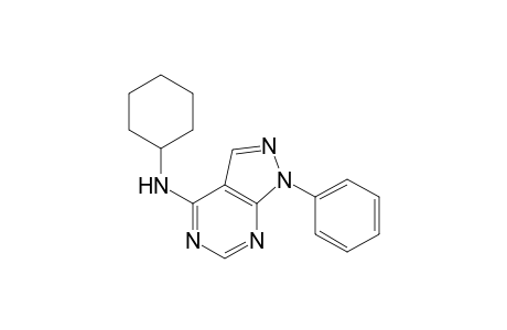 cyclohexyl-(1-phenylpyrazolo[3,4-d]pyrimidin-4-yl)amine