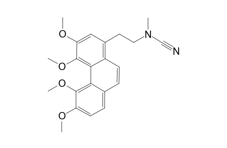 Methyl-[2-(3,4,5,6-tetramethoxy-1-phenanthrenyl)ethyl]cyanamide