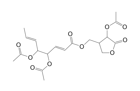 4,5-DIACETOXY-OCTA-2,6-DIENOIC-ACID-4-ACETOXY-5-OXO-TETRAHYDROFURAN-3-YL-METHYLESTER;MUSACIN-B2-TRIACETATE