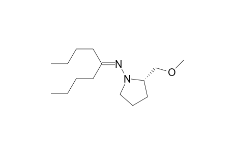 1-Pyrrolidinamine, N-(1-butylpentylidene)-2-(methoxymethyl)-, (S)-