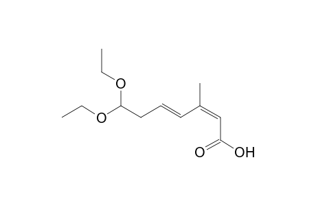 (2Z,4E)-7,7-Diethoxy-3-methylhept-2,4-dienoic acid