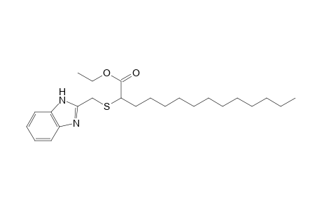 2-[(2-benzimidazolylmethyl)thio]tetradecanoic acid, ethyl ester