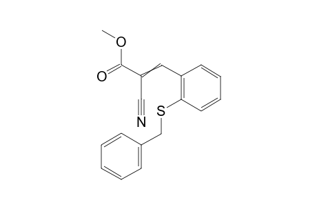 Methyl 2-cyano-3-[2-(benzylthio)phenyl]propenoate