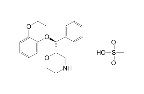 (S)-2-[(S)-alpha-(o-ethoxyphenoxy)benzyl]morpholine, methanesulfonate