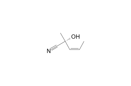 (R)-2-Hydroxy-2-methyl-3-pentenonitrile