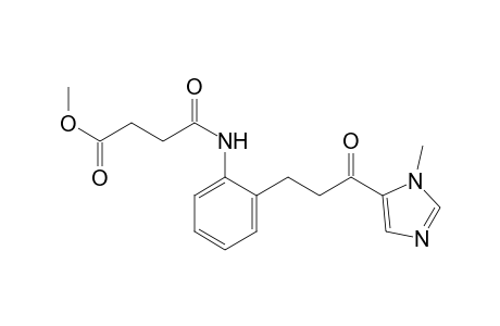 Butanoic acid, 4-[[2-[3-(1-methyl-1H-imidazol-5-yl)-3-oxopropyl]phenyl]amino]-4-oxo- , methyl ester