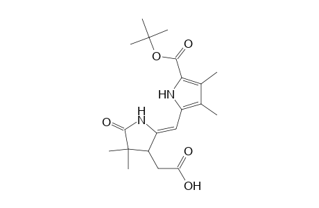 1H-Pyrrole-2-carboxylic acid, 5-[[3-(carboxymethyl)-4,4-dimethyl-5-oxo-2-pyrrolidinylidene]methyl]-3,4-dimethyl-, 2-(1,1-dimethylethyl)ester, (Z)-(.+-.)-