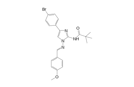 N-[4-(4-bromophenyl)-1-[(E)-(4-methoxyphenyl)methyleneamino]imidazol-2-yl]-2,2-dimethyl-propanamide