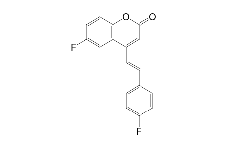 4-(4-Fluorostyryl)-6-fluorocoumarin