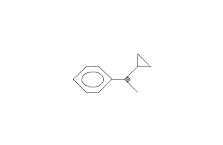Methyl-phenyl-cyclopropyl-carbonium cation
