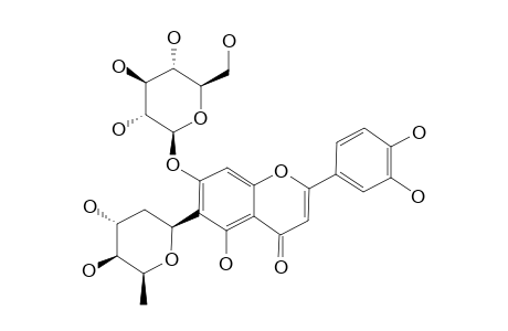 FAROBIN_A;LUTEOLIN-6-C-BETA-BOIVINOPYRANOSYL-7-O-BETA-GLUCOPYRANOSIDE