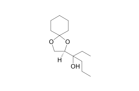 (3R)-3-[(2R)-1,4-Dioxaspiro[4.5]dec-2-yl]hexan-3-ol (5d) and (3S)-3-[(2R)-1,4-Dioxaspiro[4.5]dec-2-yl]hexan-3-ol (6d)