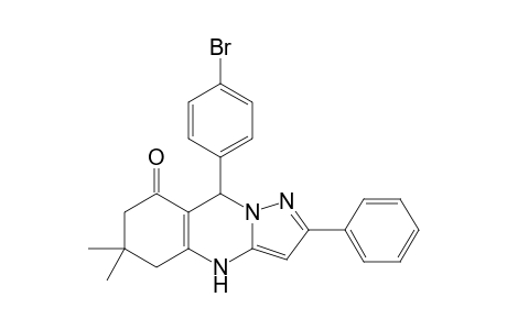 6,6-Dimethyl-9-(4-bromophenyl)-2-phenyl-4,5,6,7,8,9-hexahydropyrazolo[5,1-b]quinazolin-8-one