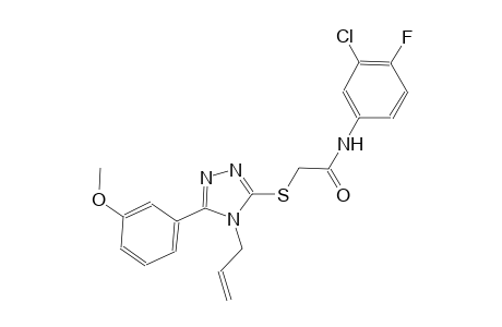 2-{[4-allyl-5-(3-methoxyphenyl)-4H-1,2,4-triazol-3-yl]sulfanyl}-N-(3-chloro-4-fluorophenyl)acetamide