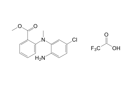 N-(2-amino-5-chlorophenyl)-N-methylanthranilic acid, methyl ester, trifluoroacetate(1:1)(salt)