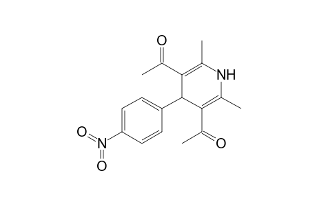 1-[5-acetyl-2,6-dimethyl-4-(4-nitrophenyl)-1,4-dihydropyridin-3-yl]ethanone