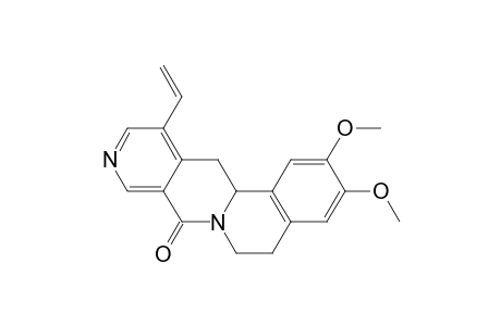 8H-Isoquino[2,1-b][2,7]naphthyridin-8-one, 12-ethenyl-5,6,13,13a-tetrahydro-2,3-dimethoxy-, (.+-.)-