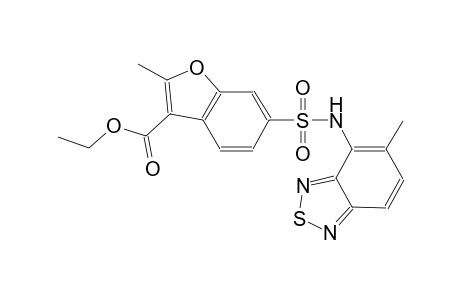 3-benzofurancarboxylic acid, 2-methyl-6-[[(5-methyl-2,1,3-benzothiadiazol-4-yl)amino]sulfonyl]-, ethyl ester