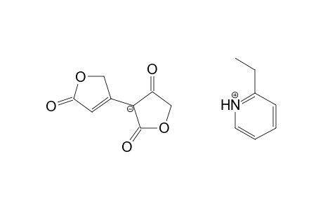 2-Ethylpyridinium 3-(2,5-dihydro-5-oxofuran-3-yl)-4-hydroxyfuran-2(5H)-one salt