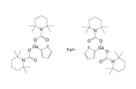 bis(cyclopenta-3,5-dien-2-ide-1-ylgallium(III)) iron(II) 2,2,6,6-tetramethylpiperidine-1-carboxylate