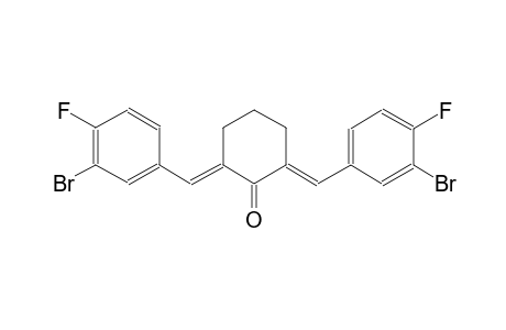 (2E,6E)-2,6-bis(3-bromo-4-fluorobenzylidene)cyclohexanone