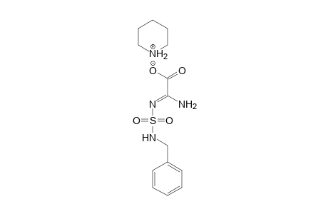 2-Amino-2-[(N-benzylsulphamoyl)imino]acetic acid, piperidinium salt