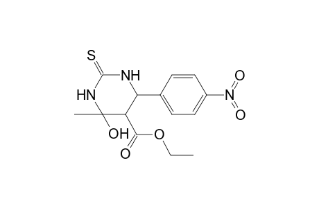 4-Hydroxy-4-methyl-6-(4-nitro-phenyl)-2-thioxo-hexahydro-pyrimidine-5-carboxylic acid ethyl ester
