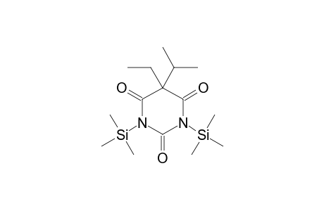 2,4,6(1H,3H,5H)-Pyrimidinetrione, 5-ethyl-5-(1-methylethyl)-1,3-bis(trimethylsilyl)-