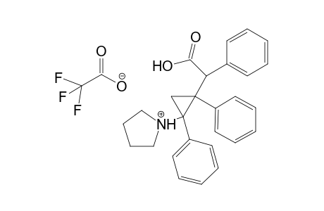 1-(2-(.alpha.-carboxybenzyl)-cis-1,2-diphenylcyclopropyl)pyrrolidinium-TFA
