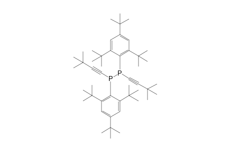 1,2-Bis(3,3-dimethyl-1-butynyl)-1,2-bis(2,4,6-tri-t-butylphenyl)diphosphane