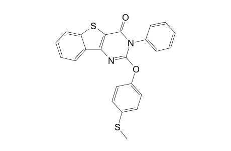 2-(4-Methylsulfanylphenoxy)-3-phenyl-benzothiopheno[3,2-d]pyrimidin-4-one