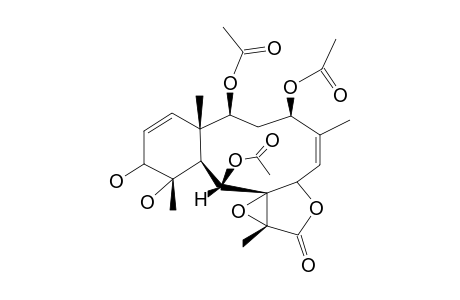 (1S*,2S*,4R*,5Z,7S*,8S*,9S*,10S*,11S*,12R*,13Z,17R*)-2,4,9-triacetoxy-8,17-epoxy-11,12-dihydroxybriara-5,13-dien-18-one