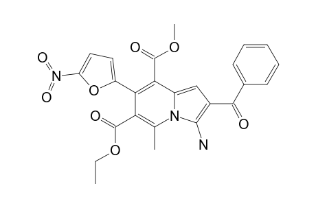 3-AMINO-2-BENZOYL-5-METHYL-7-(5-NITRO-2-FURYL)-INDOLIZINE-6,8-DICARBOXYLIC-ACID-6-ETHYL-8-METHYLESTER