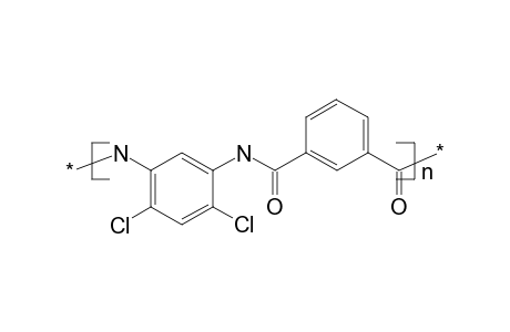 Polyamide on the basis of 4,6-dichloro-1,3-phenylenediamine and isophthalic acid