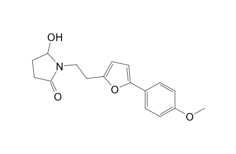 1-[2-[5-(4-methoxyphenyl)furan-2-yl]ethyl]-5-oxidanyl-pyrrolidin-2-one