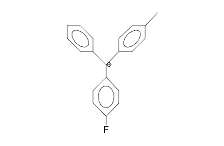 (4-Fluorophenyl)-(4-tolyl)-phenyl-carbonium cation