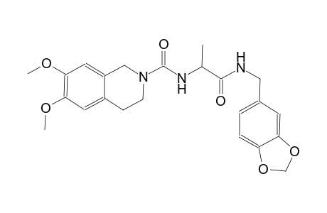 2(1H)-isoquinolinecarboxamide, N-[(1S)-2-[(1,3-benzodioxol-5-ylmethyl)amino]-1-methyl-2-oxoethyl]-3,4-dihydro-6,7-dimethoxy-