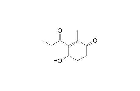2-Methyl-4-oxidanyl-3-propanoyl-cyclohex-2-en-1-one