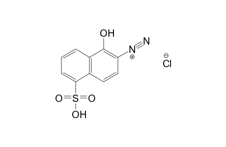 1-hydroxy-5-sulfo-2-naphthalenediazonium chloride