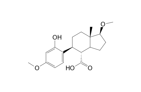 1.beta.-Methoxy-5.beta.-(2'-hydroxy-4'-methoxyphenyl)-7a.beta.-methyl-octahydro-1H-indene-4.alpha.-carboxylic acid