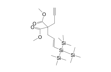 (E)-Dimethyl 2-propargyl-2-[3-[tris(trimethylsilyl)silyl-2-propenyl]malonate