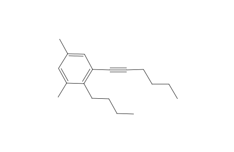 1-Butyl-1-(1-hexynyl)-3,5-dimethylbenzene