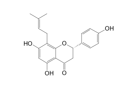 (S)-5,7-dihydroxy-2-(4-hydroxyphenyl)-8-(3-methylbut-2-en-1-yl)chroman-4-one